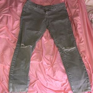 Mossimo Green/Olive Mid-Rise Jeggings